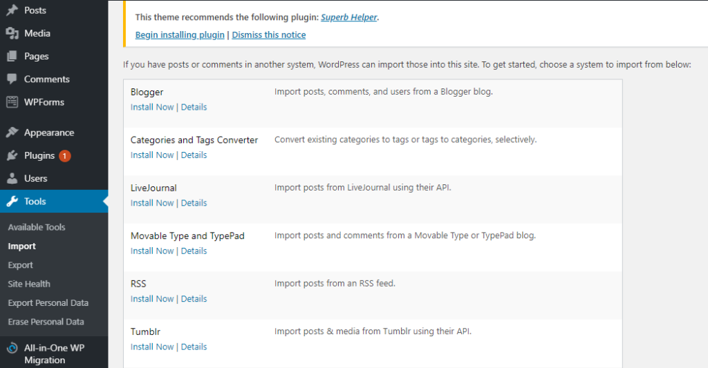 Copy posts MOVE POSTS IN WORDPRESS