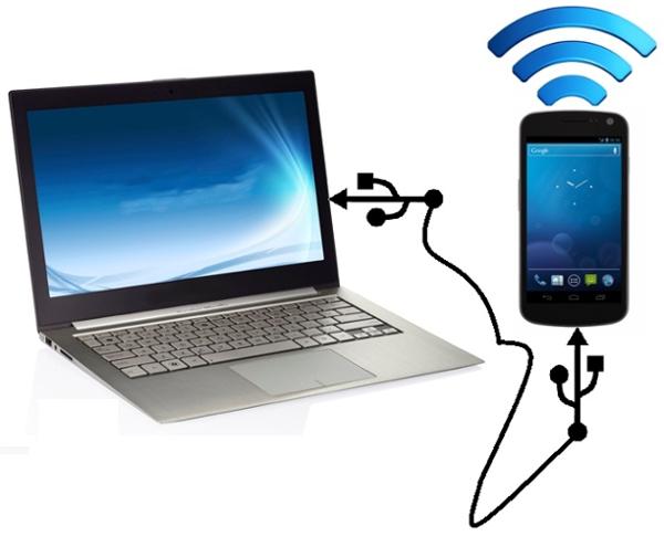 Share Internet From PC to Mobile by USB Share Internet PC to Mobile Using USB