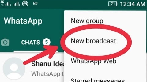 BROADCAST IN WHATSAPP