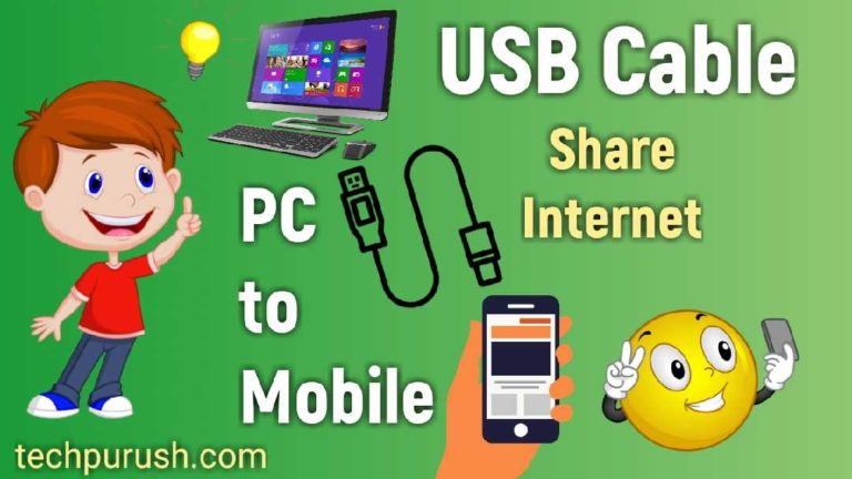 Share Internet From PC to Mobile Using USB